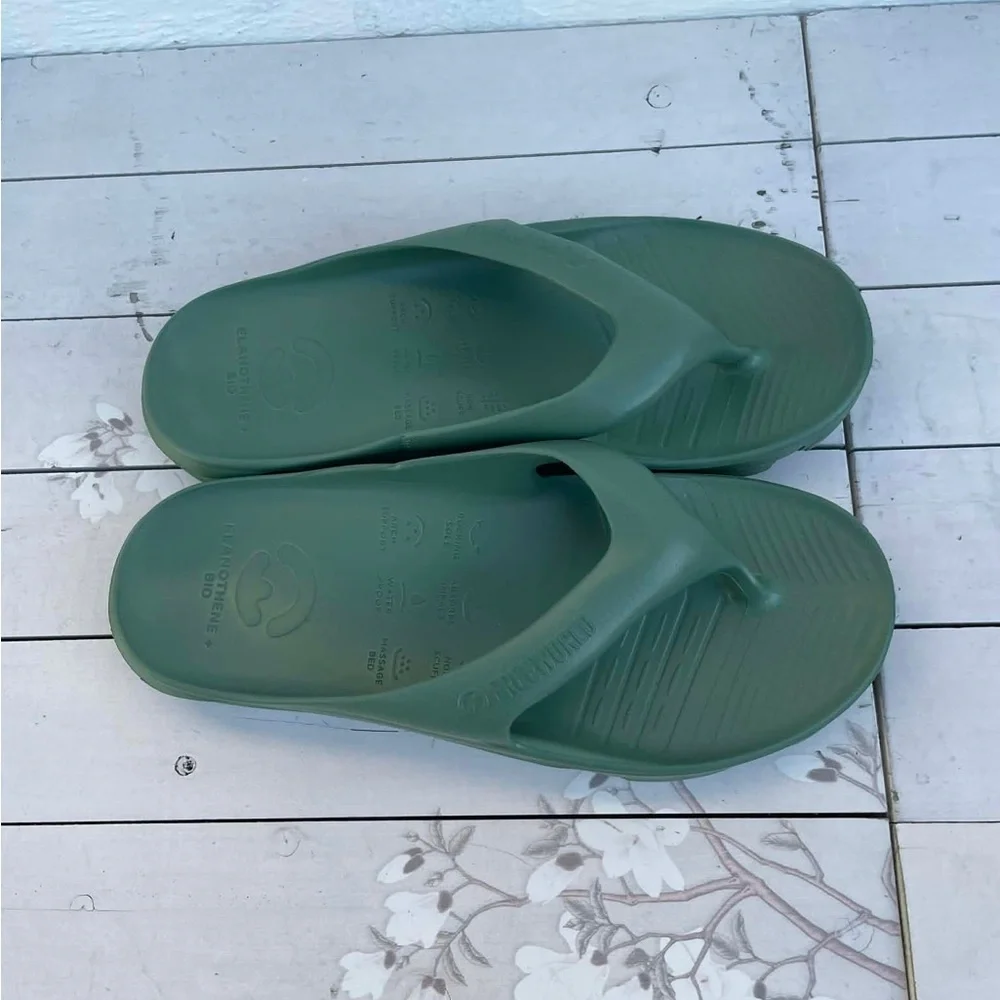 Free World Comfort Foam Green Men's Flip-Flops